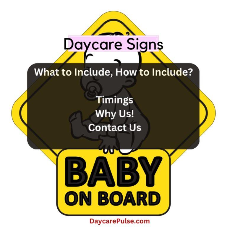 Daycare Sign Ideas | Child Care Signage