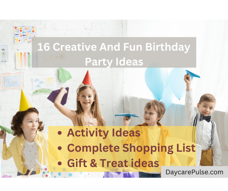 Daycare Birthday Ideas: Complete Activity, Shopping List & Gifts Guide