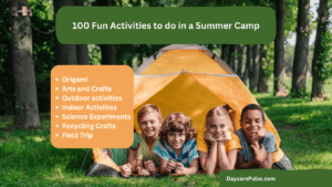 End your creative block! Get inspiration with 100 summer camp ideas for daycare in 8 different categories that won’t overwhelm you